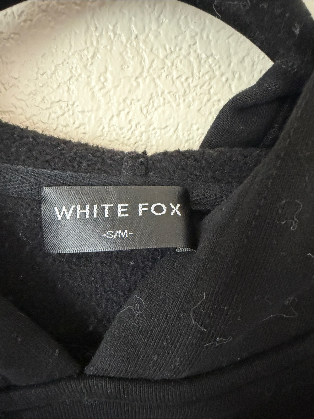 White Fox Boutique Black Hoodie Sweatshirt - Picture 3 of 4